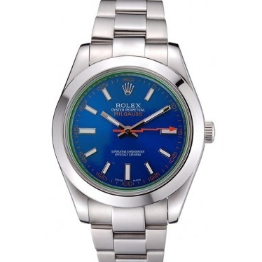 Good Copy Rolex Watches Blue And Stainless Dial Steel Bezel Case 622838 Milgauss Rolex 0618